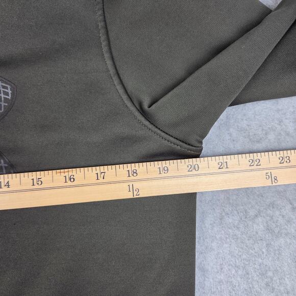 Under Armour Hoodie Mens Size Small Big Logo Dark Forest Green - Picture 12 of 14